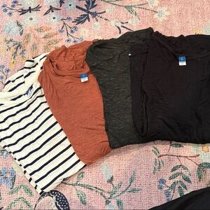 Striped and Solid T-Shirts Bundle